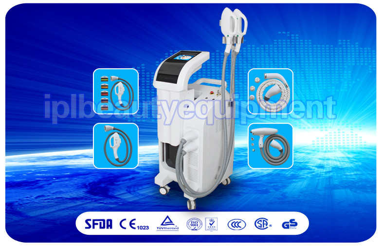 4 in 1 E-light ipl rf + nd yag laser multifunction beauty machine for hair removal