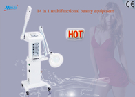 Portable galvanic high frequency 14 In 1 multifunctional beauty equipment with woods lamp