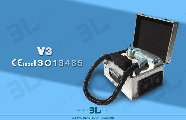 E-light +ND yag laser three in one different function laser tattoo removal machine in green power