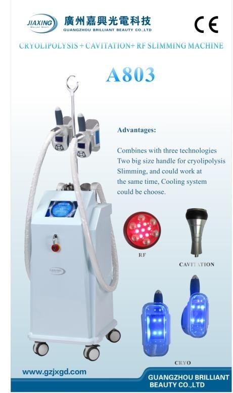 RF Cryolipolysis Slimming Beauty Equipment For SPA Vacuum Cavitation