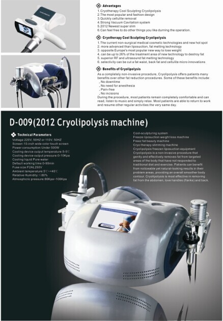 Cryolipolysis Fat Freeze Slimming Beauty Equipment , Home Cool Scuplting Machine