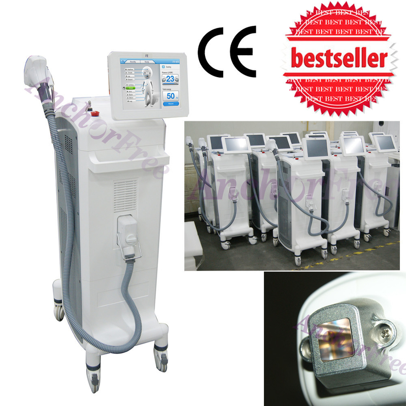 60Hz / 50Hz 808nm Diode Laser Hair Removal Machine Vertical With Touch Color Screen