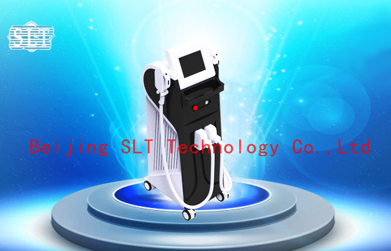 Pain-free SHR IPL Hair Removal Machine Without Gel / Vertical E-light IPL RF Hair Removal