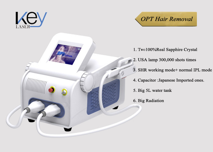 Germany Pipe Ipl Hair Removal Machine , portable ipl shr opt epilator machine